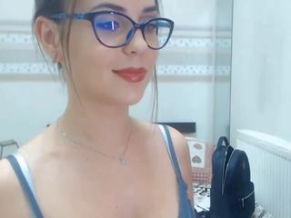 Pretty Nerd Strips and Teased Her Online Viewers: porn 58