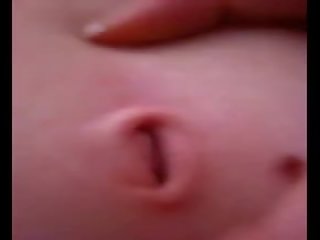 002 Fingering belly bellybutton navel