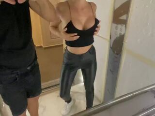 Elevator fuck with stranger was so sexually aroused - Cock22squirt
