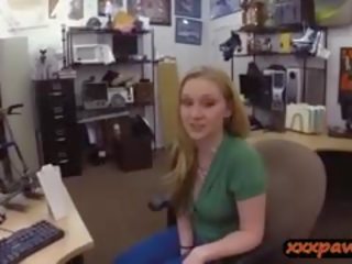 Blonde Chick Goes To A Pawnshop N Fucked