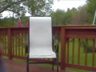 Wife Records Herself on the Deck, Free sex film 7b