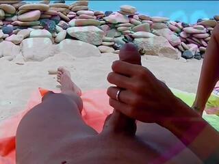 POV Wife Masturbation in the Beach: necking sex clip feat. Hotfantasy08