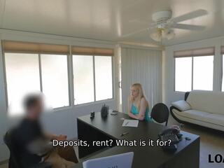 LOAN4K. Blonde likes lenders idea to approve credit for pussy-nailing