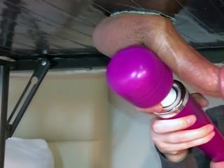 Dick Gets Edged & Milked on Gloryhole Table