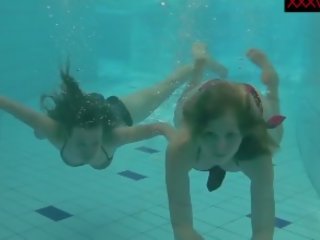 Nastya and Libuse erotic Fun Underwater