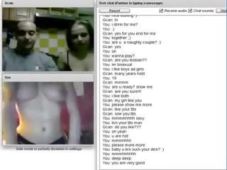 Chatroulette #75 hot to trot couple suck and fuck