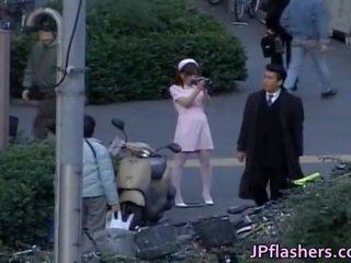 Naughty Asian darling Is Pissing In Public