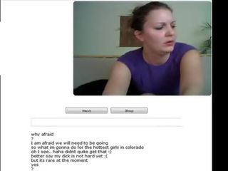 Chatroulette babe On Live Stream