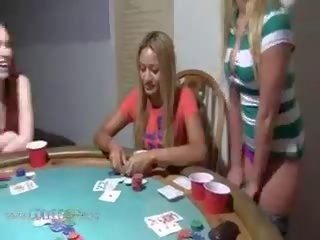 Young Girls Sexing On Poker Night