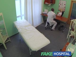 FakeHospital cute patient was prepped by nurse now gets the full doctors attention