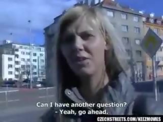 CZECH STREETS - Ilona takes cash for public sex movie