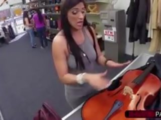 Slutty And Brunette Brazillian Wants To Sell Her Cello