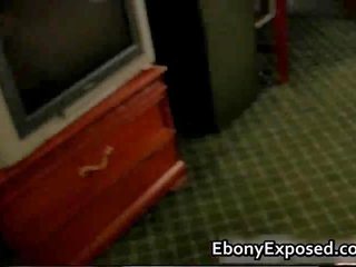 Ebony young woman Get All Her Holes Filled By Black cock