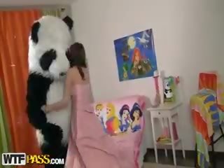Young Fairy Revived Toy Panda And Suck