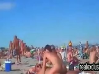 Public Nude Beach Swinger sex clip In Summer 2015